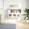 vidaXL Sideboard White 100.5x39x107 cm Cold-rolled Steel