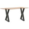 vidaXL Dining Table Legs 2 pcs Anthracite 60x(72-73.3) cm Steel