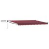 vidaXL Electric Retractable Awning Burgundy and Anthracite 4 x 3 m