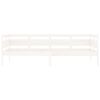 vidaXL Day Bed without Mattress White Solid Wood Pine 90x200 cm
