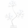 vidaXL S-Shape LED Christmas Tree 2 pcs White 18 x 18 x 45 cm Steel