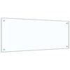 vidaXL Kitchen Backsplash Transparent 100 x 40 cm Tempered Glass