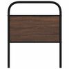 vidaXL Replace Headboard Brown Oak 75 cm Steel and Engineered Wood