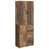 vidaXL Cabinet Set 2 pcs Old Wood Engineered Wood