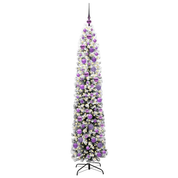 vidaXL Artificial Christmas Tree with 300 LEDs with Stand Green 180 cm