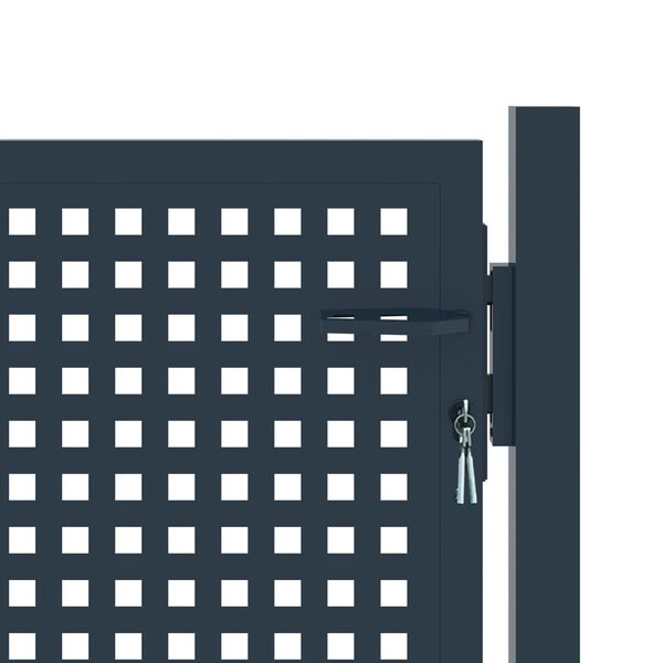 vidaXL Fence Gate Anthracite 102x75 cm Steel