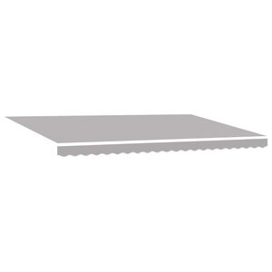 vidaXL Retractable Awning Light Grey 500 x 350 cm Fabric and Aluminium