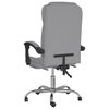 vidaXL Reclining Office Chair Light Grey Fabric