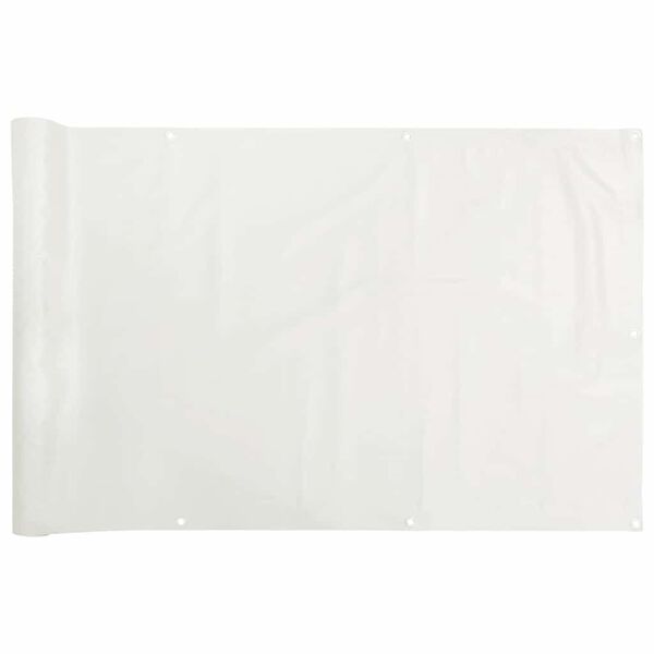 vidaXL Balcony Privacy Screen White 700x120 cm PVC