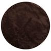 vidaXL Area Rugs Round HUARTE Brown &Oslash; 200 CM Polyester