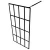 vidaXL Walk-in Shower Screen Frosted Tempered Glass 100x195 cm