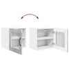 vidaXL Kitchen Cabinet with Shelf 2 pcs Concrete Grey 40 x 31 x 40 cm
