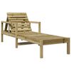 vidaXL Sun Lounger 199.5x62x55 cm Impregnated Wood Pine