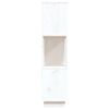 vidaXL Book Cabinet/Room Divider White 80x25x101 cm Solid Wood Pine