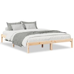 vidaXL Extra Long Bed Frame without Mattress 140x220 cm Solid Wood Pine