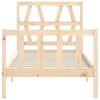 vidaXL Bed Frame without Mattress 100x200 cm Solid Wood Pine