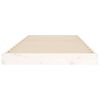 vidaXL Bed Frame without Mattress White 75x190 cm Small Single Solid Wood Pine