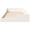 vidaXL Bed Frame White 90 x 210 cm Solid Pine Wood