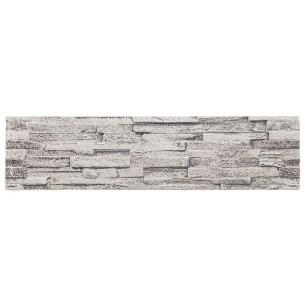 vidaXL Wall Panels 10 pcs Light Grey 100 x 25 cm EPS Foam