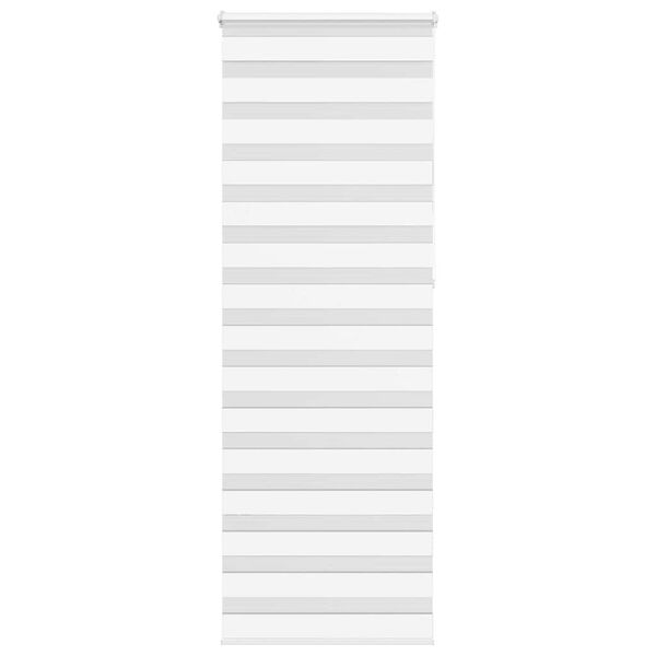 vidaXL Zebra Blind White 70x230 cm Fabric Width 65.9 cm Polyester