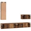 vidaXL Wall TV Cabinet Wall-mounted 4 pcs Old Wood Engineered Wood