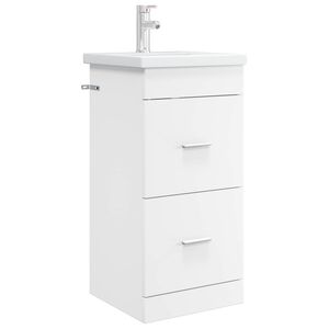 vidaXL Bathroom Vanity with Sink White 42 x 40 x 84.5 cm