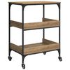 vidaXL Kitchen Trolley Artisan Oak 60 x 41 x 80.5 cm Engineered Wood