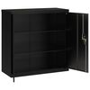vidaXL File Cabinet Black 90x40x130 cm Steel
