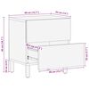 vidaXL Bedside Cabinets 2 pcs 40x33x46 cm Solid Wood Acacia