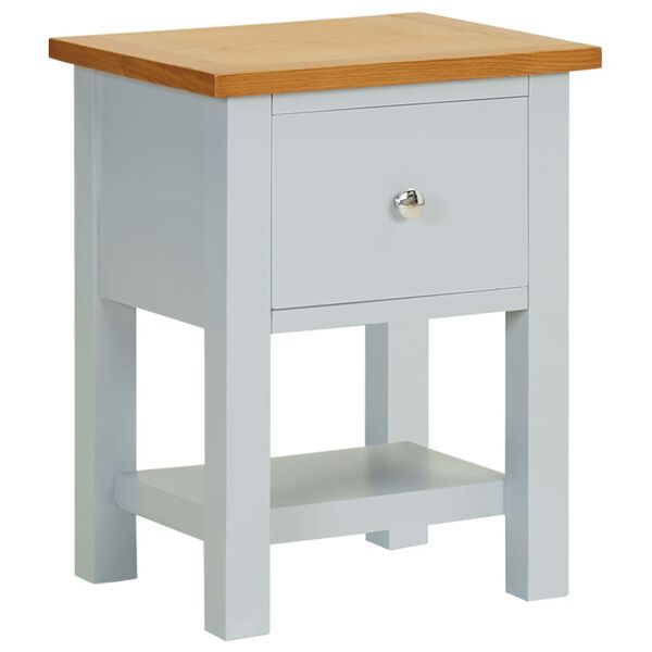 vidaXL Nightstand 36x30x47 cm Solid Oak Wood