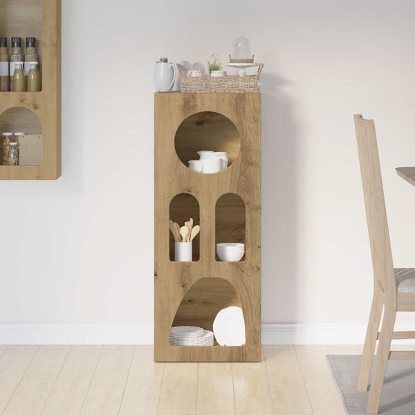 vidaXL Sideboard Artisan Oak 40 x 35 x 100.5 cm Engineered Wood