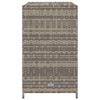 vidaXL Garden Storage Cabinet Grey 83x45x76 cm Poly Rattan