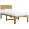 vidaXL Single Bed Frame with Headboard ROSTOCK White 100 x 200 cm