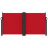 vidaXL Retractable Side Awning Red 120x600 cm