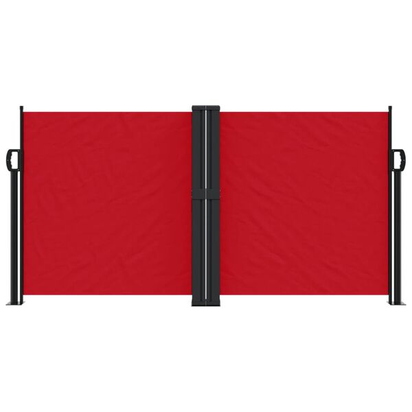 vidaXL Retractable Side Awning Red 120x600 cm