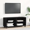 vidaXL TV Cabinet Black 90 x 35 x 40.5 cm Engineered wood