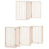 vidaXL Dog Gate with Door Foldable 12 Panels 600 cm Poplar Wood