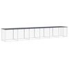 vidaXL Chicken Cage with Roof Anthracite 603x98x90 cm Galvanised Steel