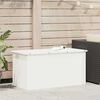vidaXL Outdoor Storage Box White 100 x 50.5 x 50 cm Steel