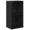 vidaXL Bookshelf Black Oak 40 x 30 x 77 cm Engineered Wood