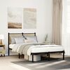 vidaXL Metal Bed Frame without Mattress Sonoma Oak 120x190 cm Small Double