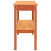 vidaXL Console Table Wax brown 110 x 40 x 75 cm Solid pine wood