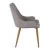 Venture Home Dining Chairs 2 pcs Plaza Polyester Grey and Natural
