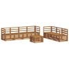 vidaXL Sofa Sets 8 pcs Natural Solid Acacia Wood