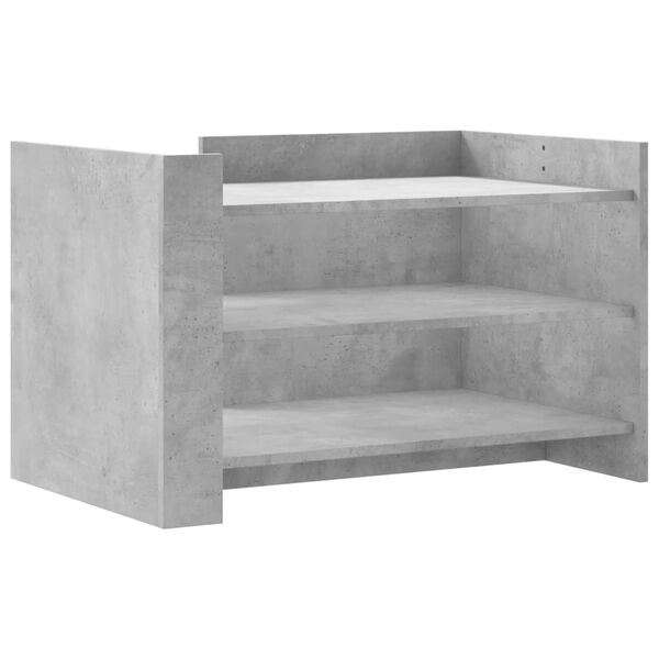 vidaXL Coffee Table Concrete Grey 80x50x50 cm Engineered Wood