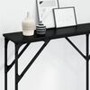vidaXL Console Table Black oak 140 x 23 x 75 cm