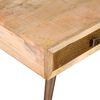 vidaXL Coffee Table with Drawers Solid Mango Wood 105x55x41 cm