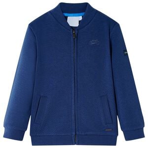 vidaXL Kids' Sweatshirt with Zip Navy 92