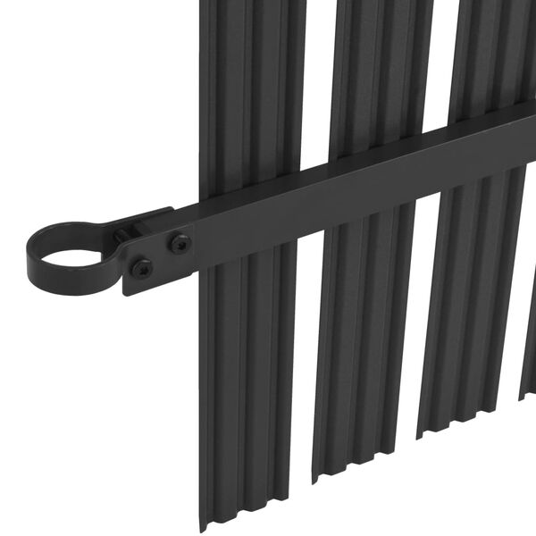 vidaXL Fence Panel Aluminium 180x180 cm Anthracite