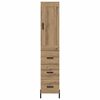 vidaXL Highboard Artisan Oak 34.5 x 34 x 180 cm Engineered Wood